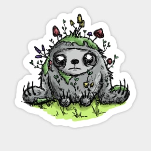 Mushroom Sloth Sticker